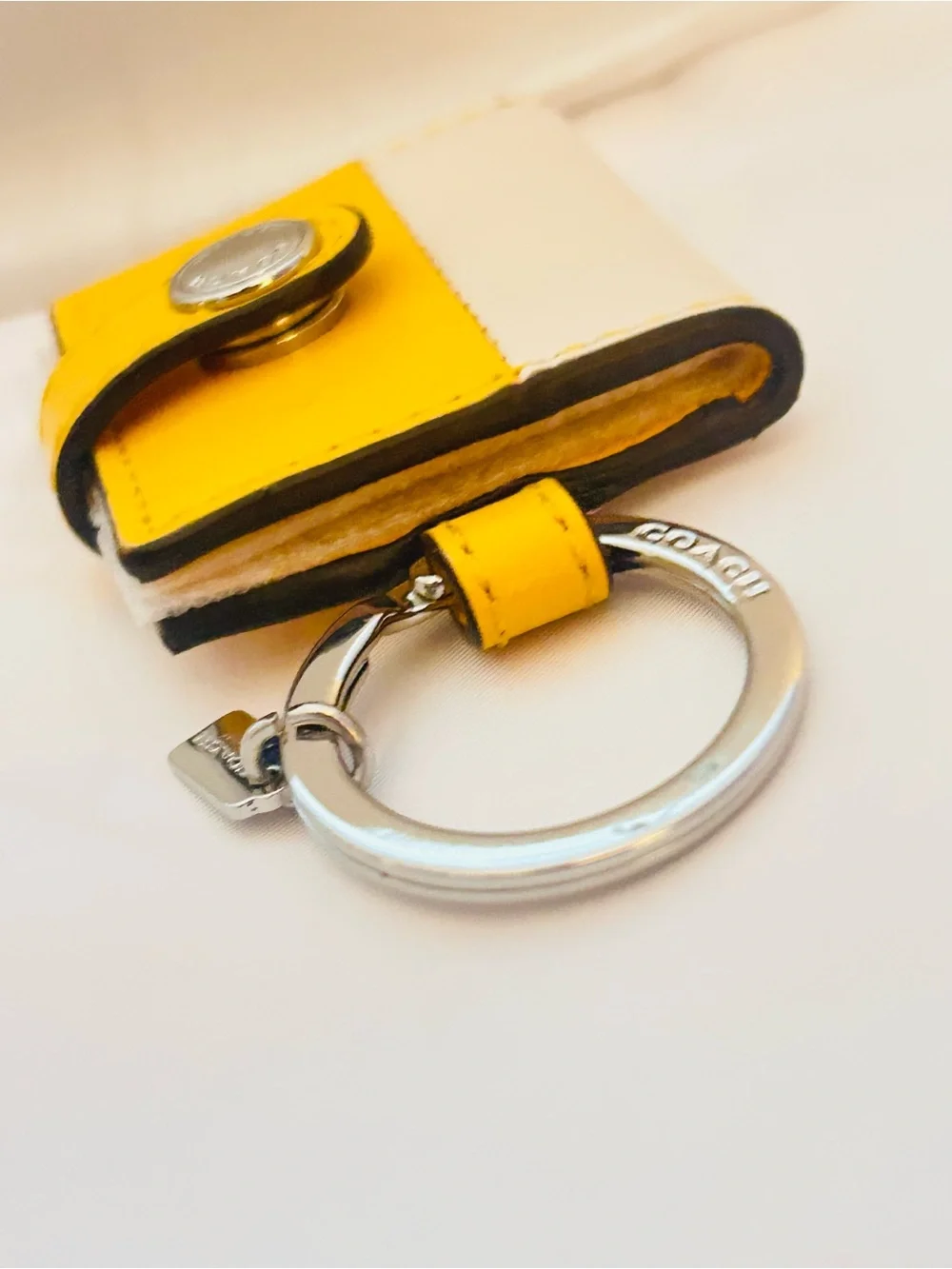 NWOT RARE Coach Picture Frame Keychain/ Bag Charm